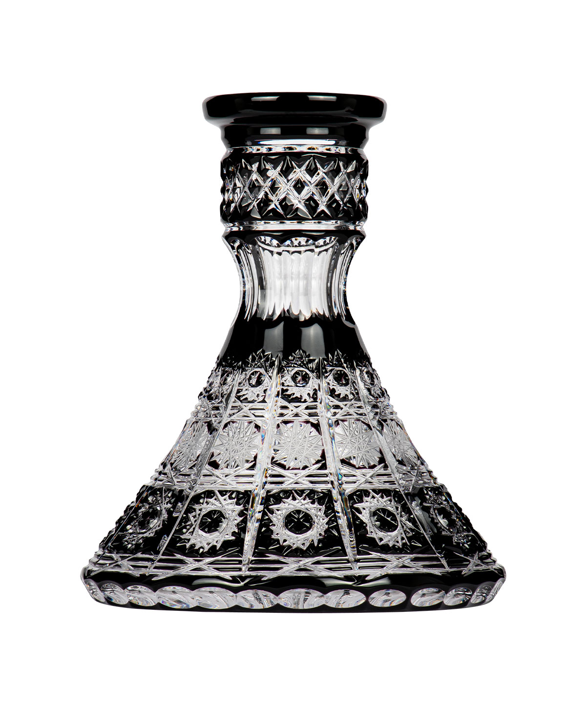 Caesar Crystal Small Cone - PK500 - Black Hookah Glass Caesar Crystal Small Cone - PK500 - Black Hookah Glass