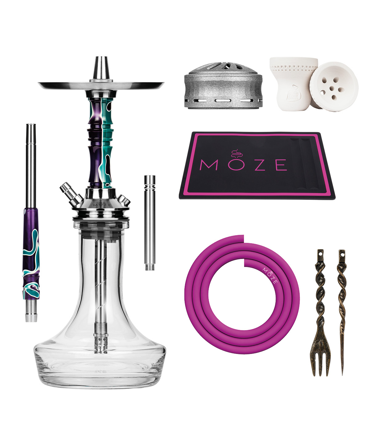Moze Breeze Pro - Candy Purple/Green - Sale Bundle