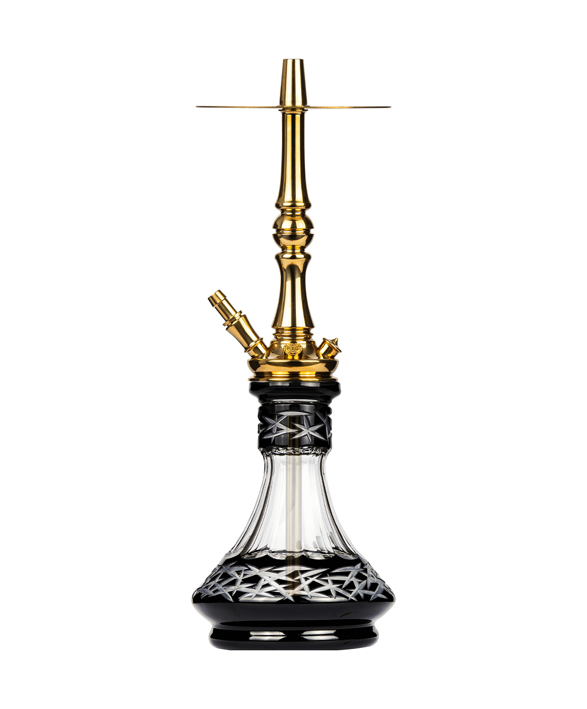 Moze Tradi M - Gold - Caesar Crystal Black Hookah Moze Tradi M - Gold - Caesar Crystal Black Hookah