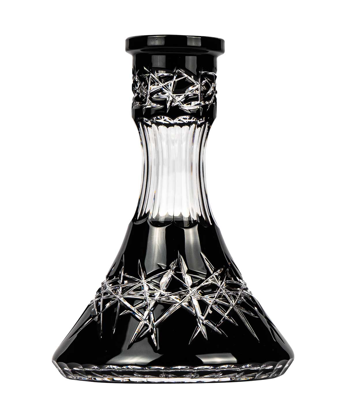 Caesar Crystal Small Vortex - Deep Cut - Ink Shisha Bowl Caesar Crystal Small Vortex - Deep Cut - Ink Shisha Bowl