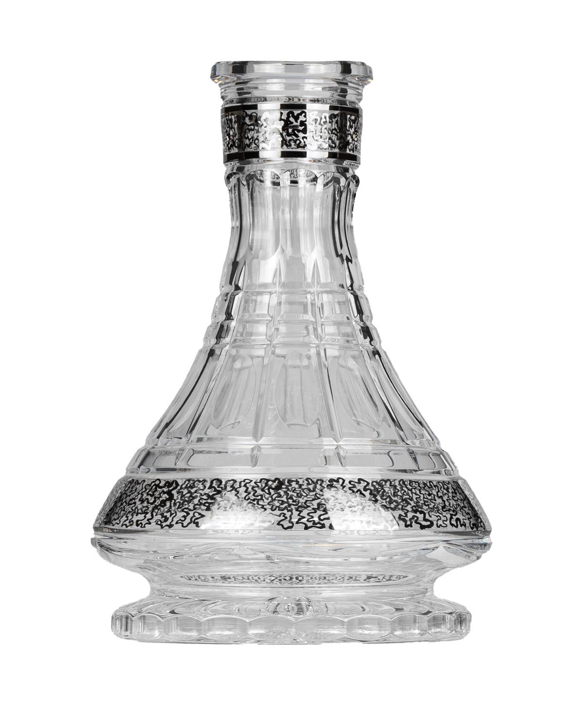 Caesar Crystal Large Ufo - Zayna Silver Hookah Glass