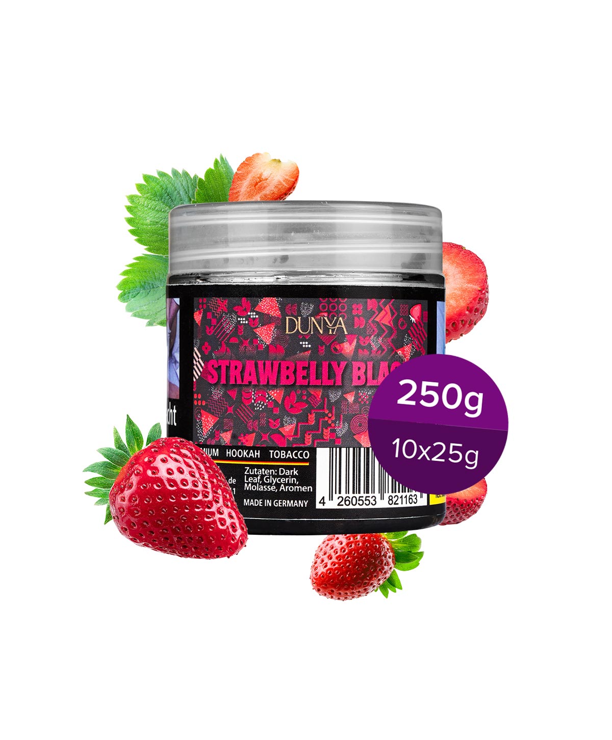 Dunya Strawbelly Black 250g Shisha Tabak