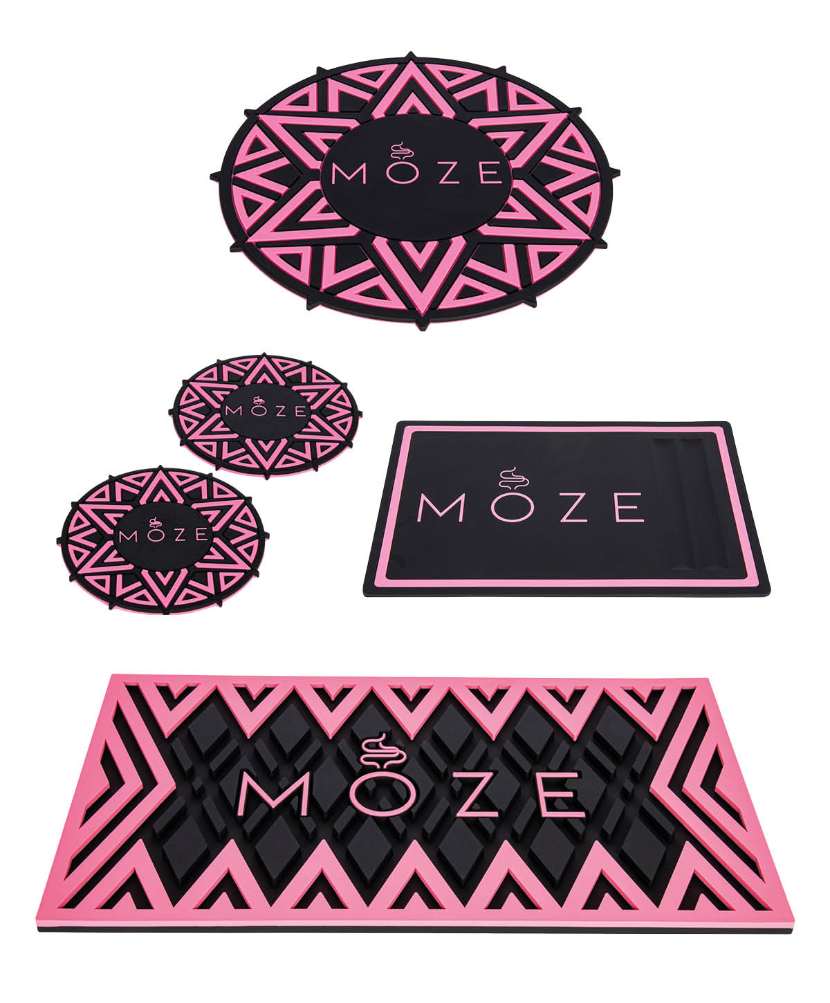 Moze Coaster Set Pink