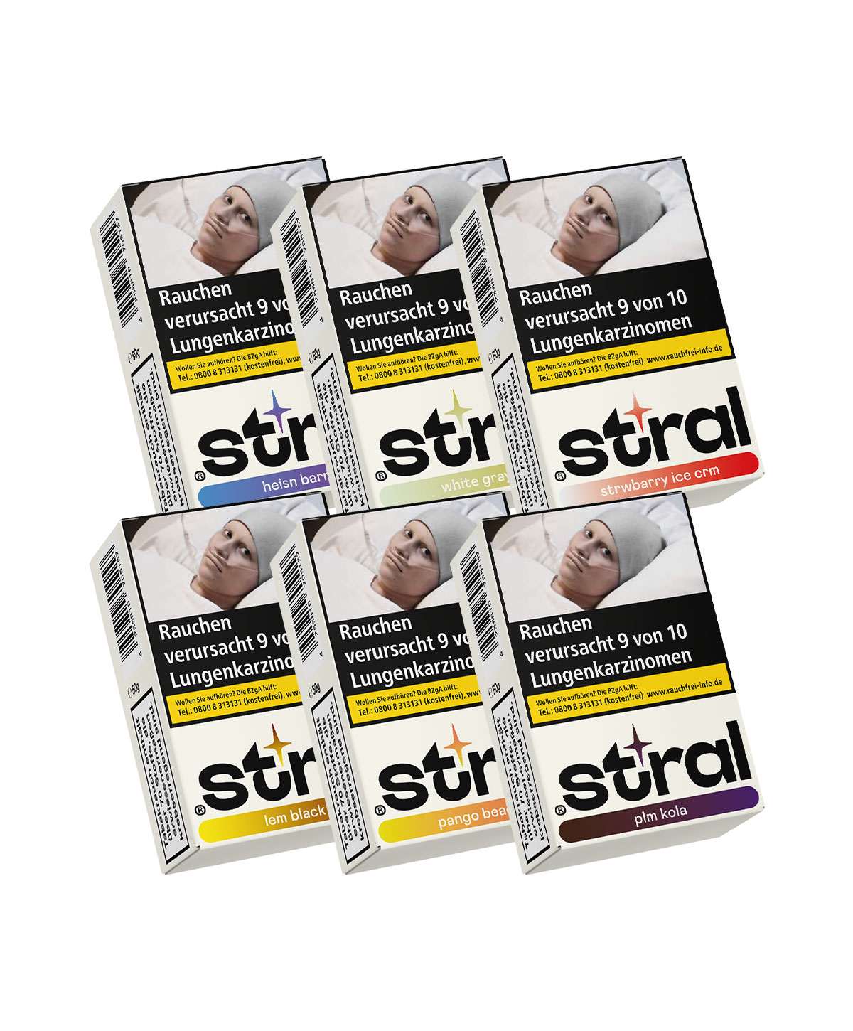 stral trial bundle 2 (6x50g) Hookah Tobacco stral trial bundle 2 (6x50g) Hookah Tobacco