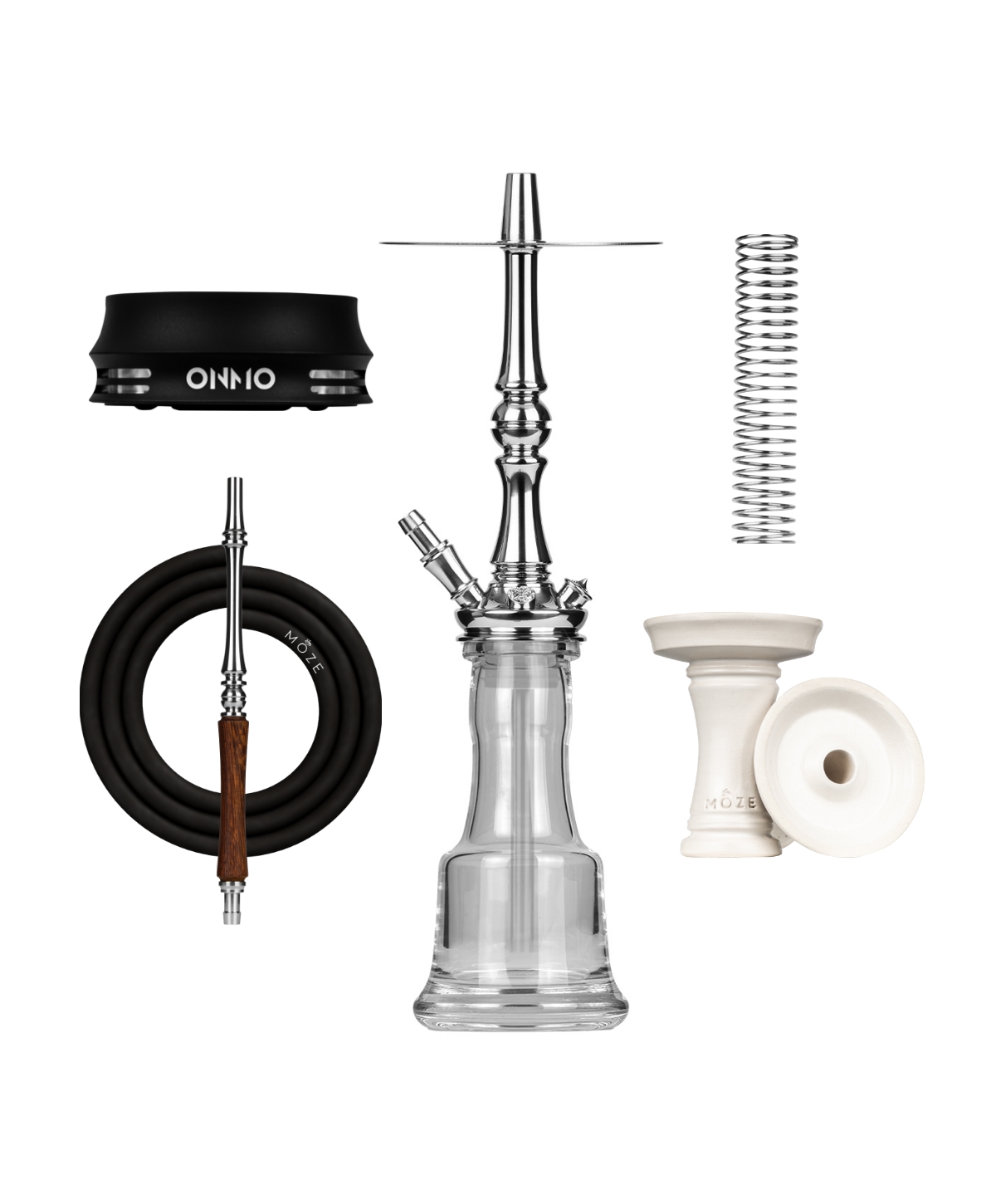 Moze Tradi M - Silver - Standard Glas Plus Bundle