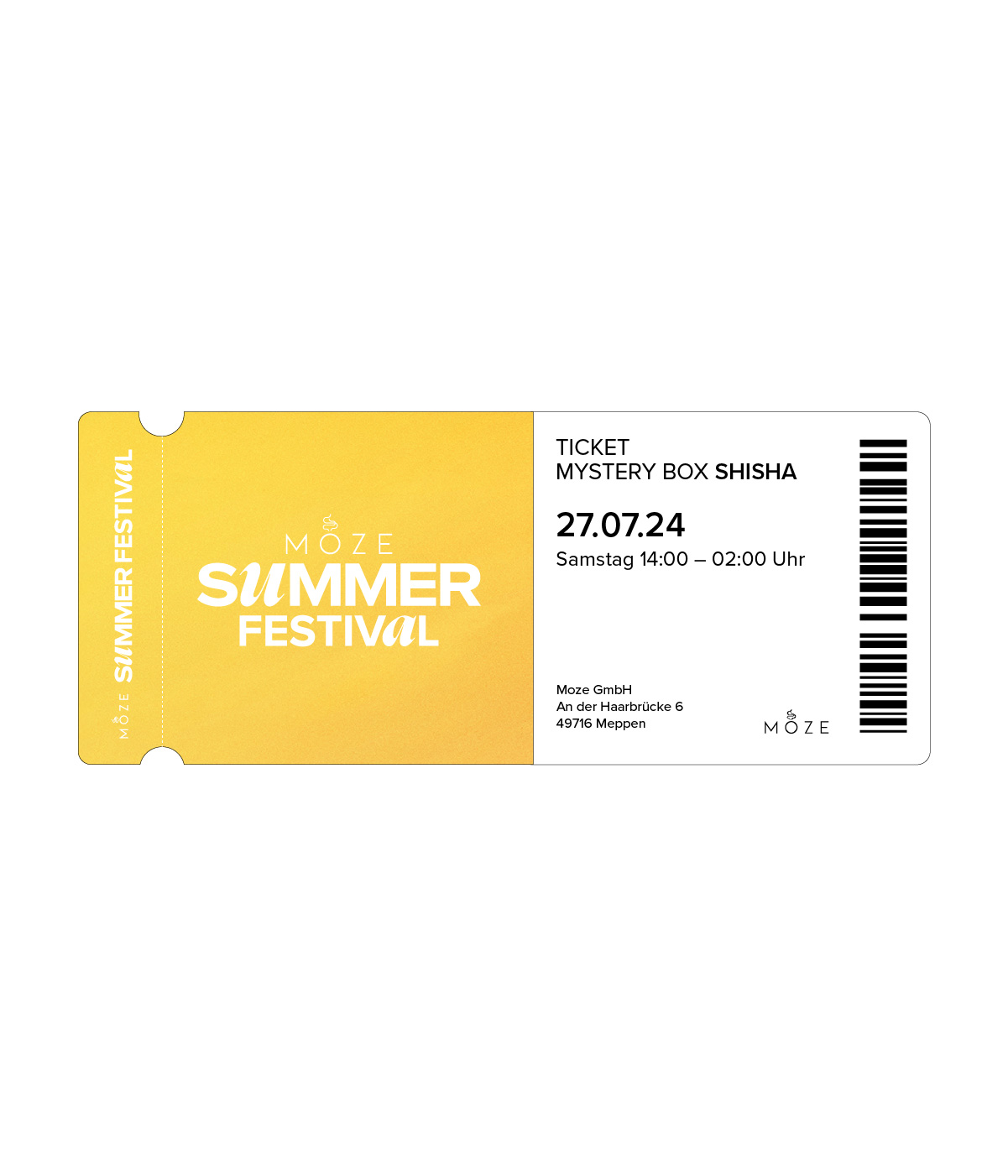 Moze Summer Festival - Ticket (inkl. Mystery Box Shisha)