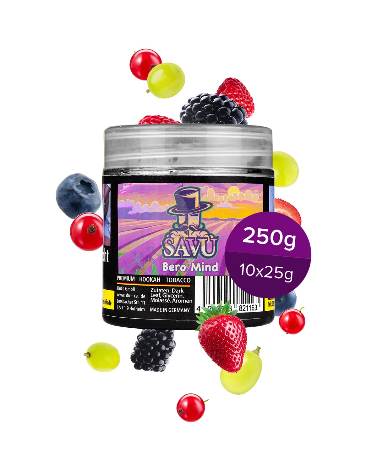 Savu Bero Mind 250g Shisha Tabak