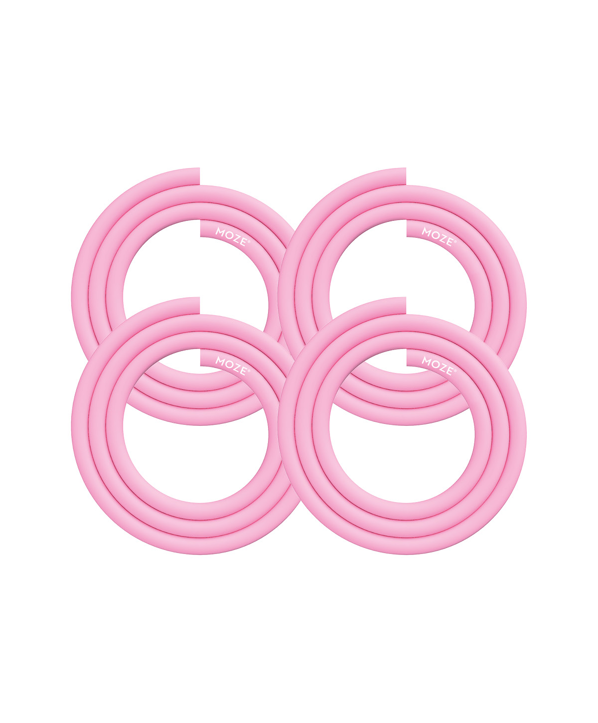 Moze Silicone Hose Pink 4er Set Shisha hose