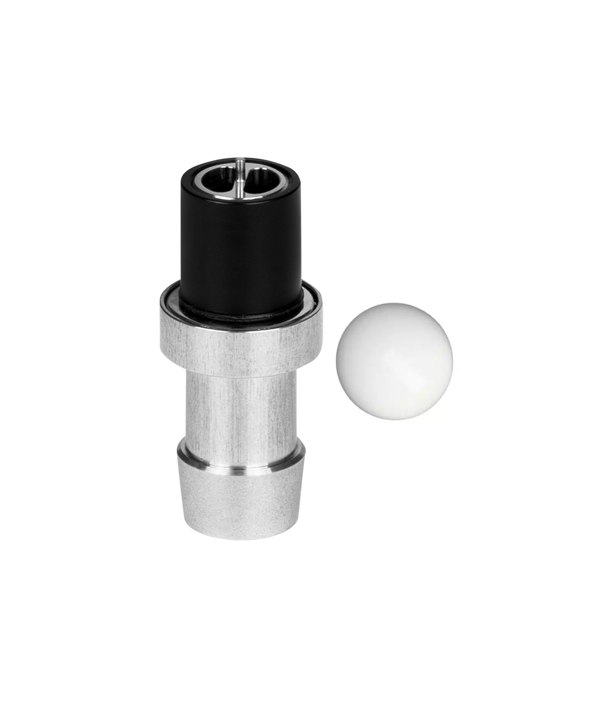 Amotion Doppler - Schlauchadpater + Kugel Upgrade Silver Shisha