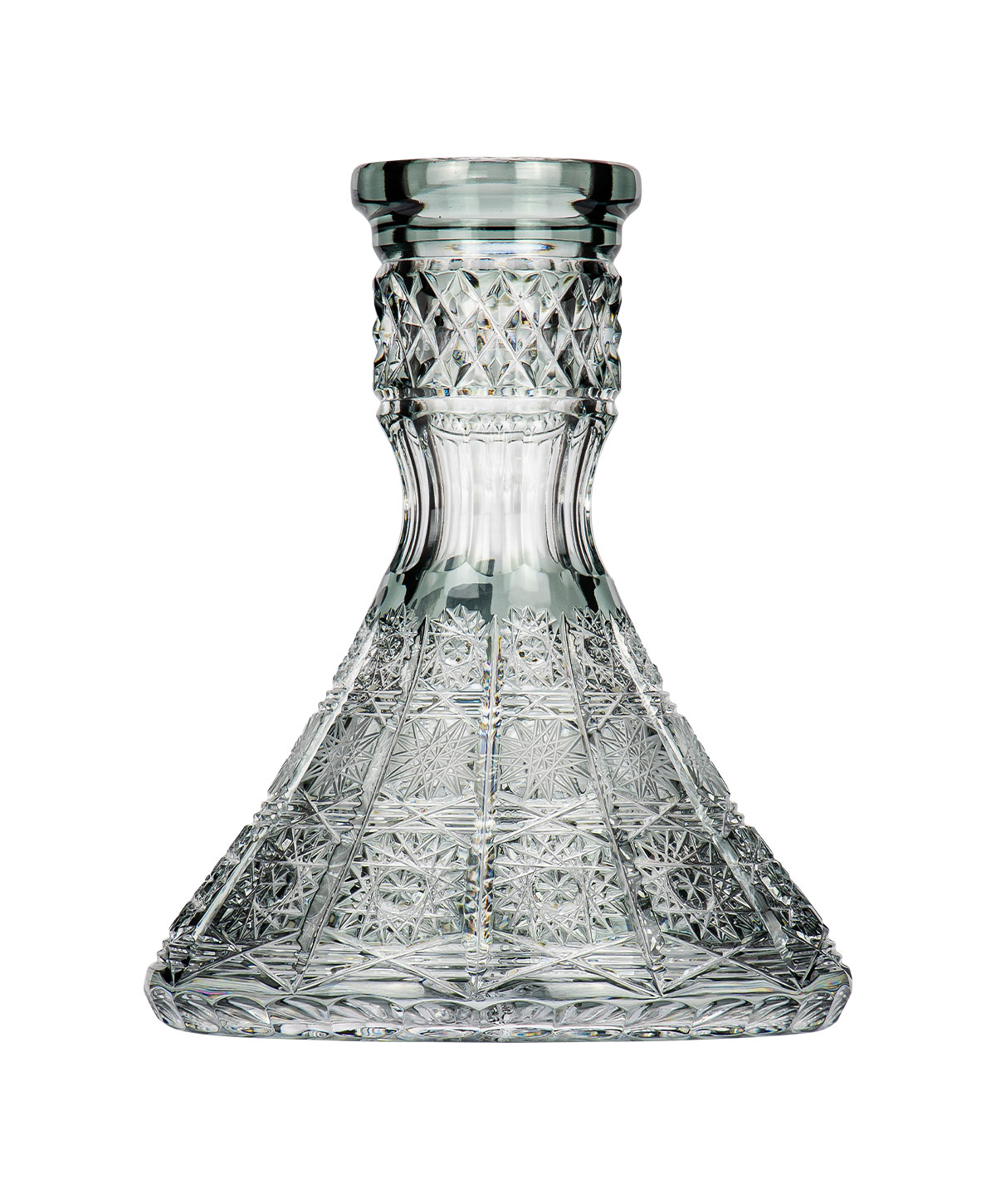 Caesar Crystal Small Cone - PK500 - Grey Hookah Glass