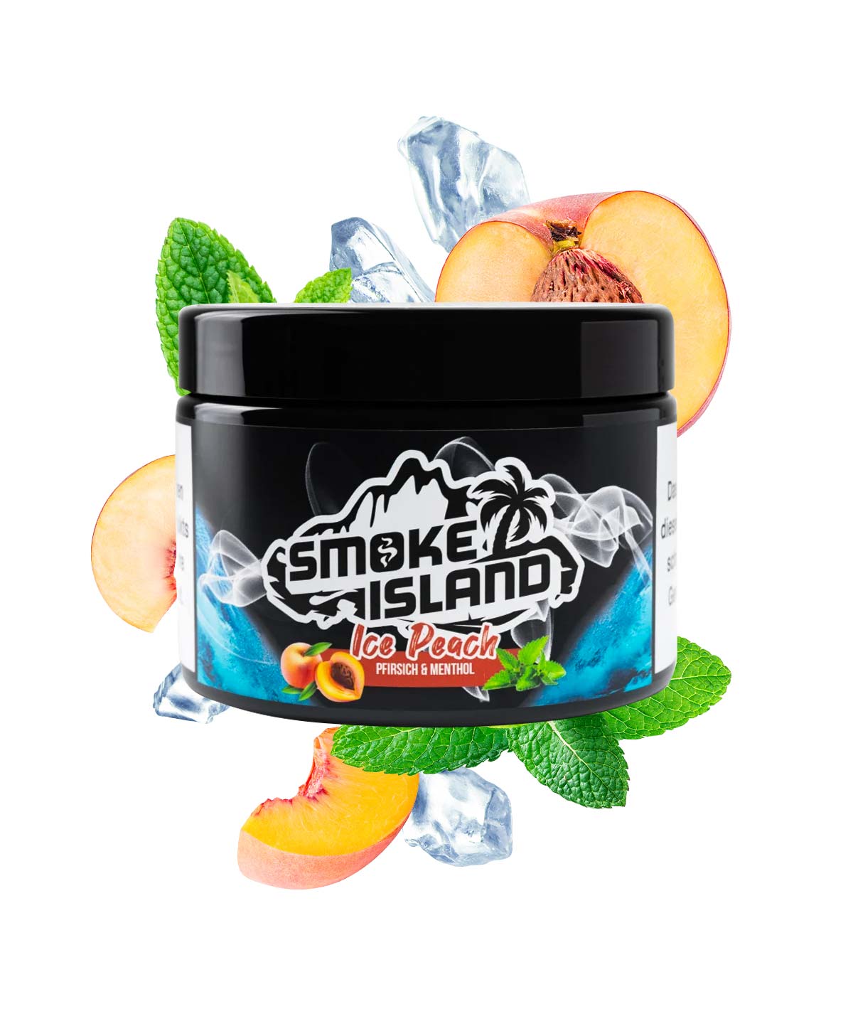 Smoke Island Ice Peach 200g Hookah tobacco without nicotine Smoke Island Ice Peach 200g Hookah tobacco without nicotine