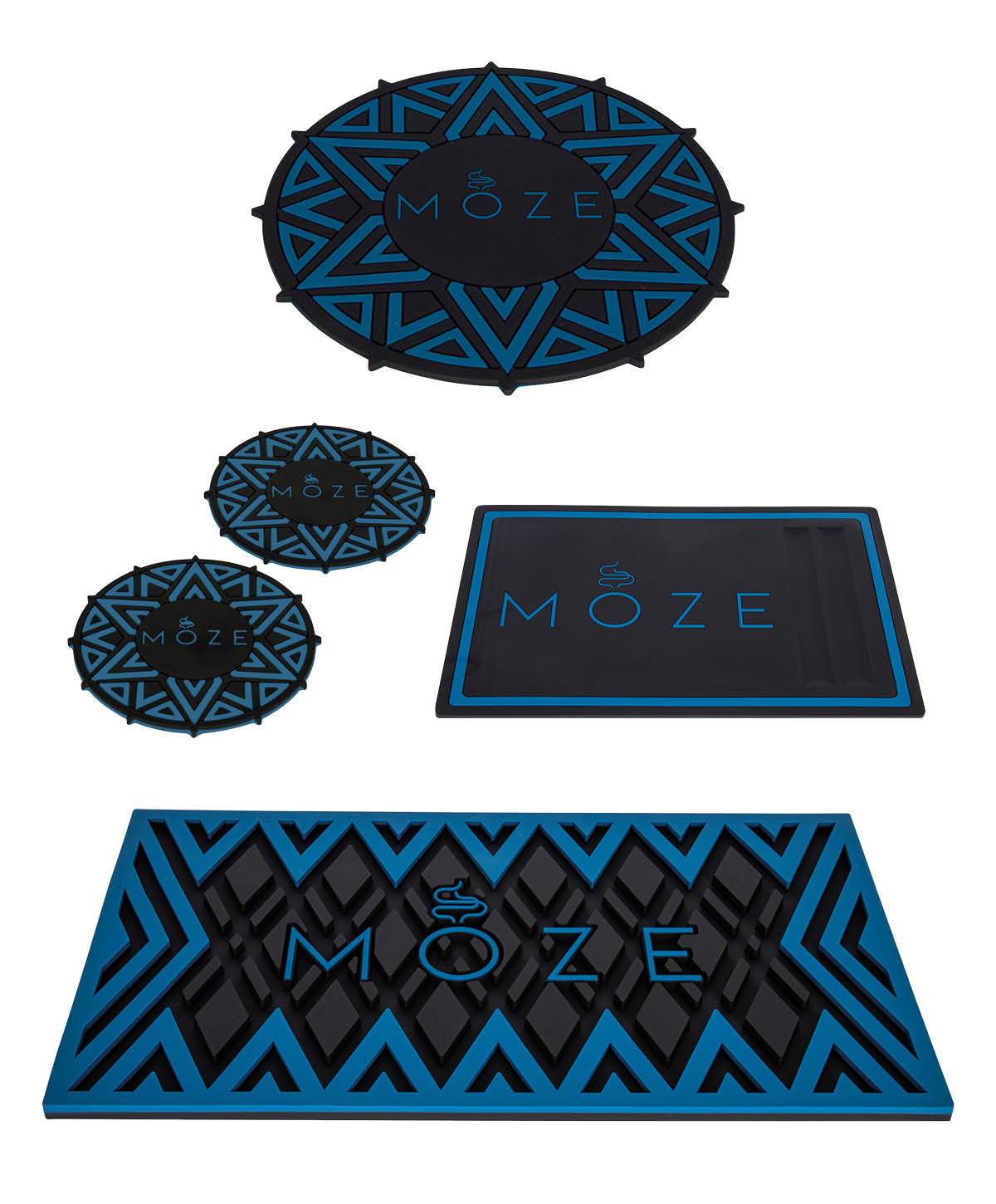 Moze Coaster Set Blue