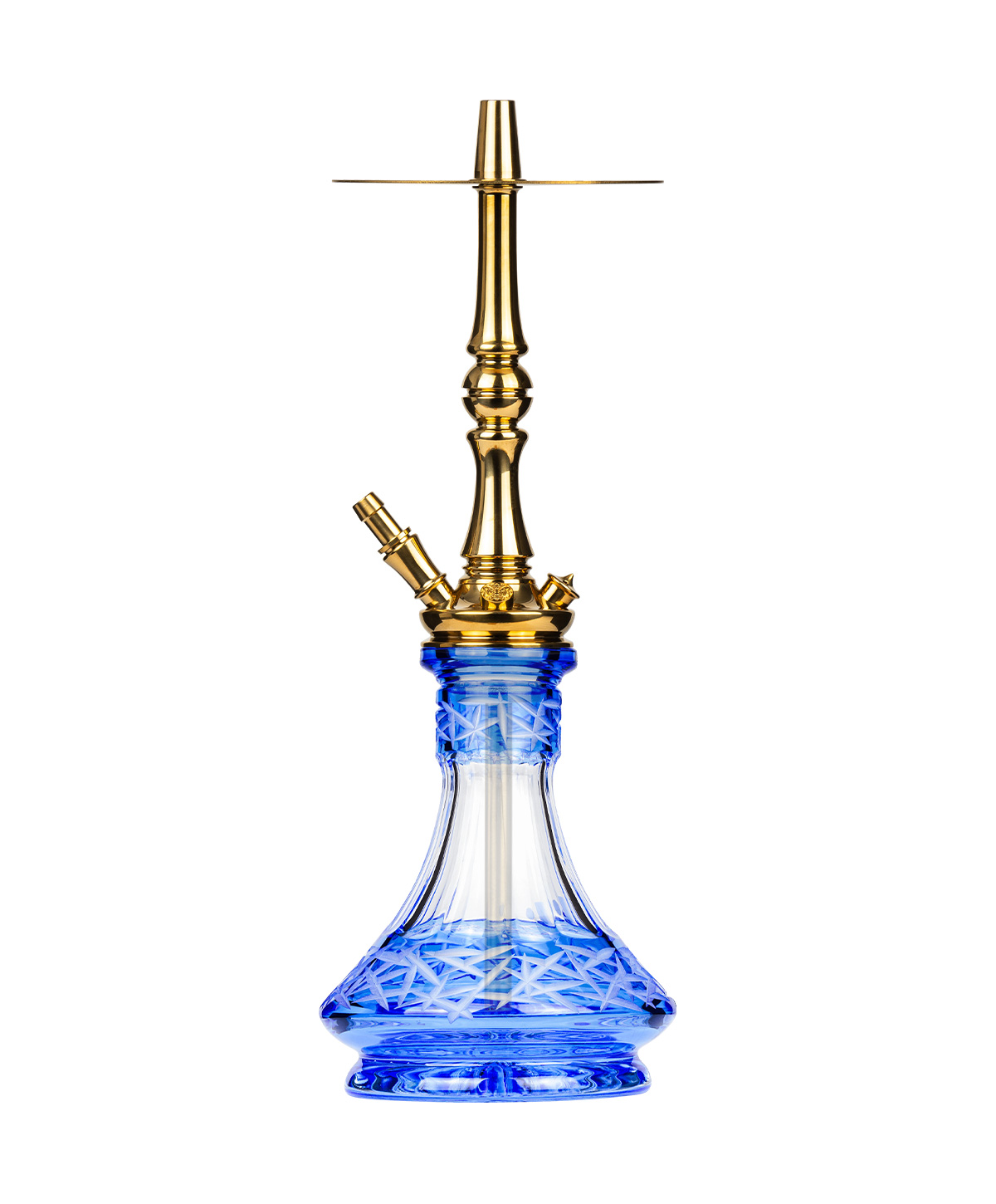 Moze Tradi M - Gold - Caesar Crystal Blue Shisha Moze Tradi M - Gold - Caesar Crystal Blue Shisha