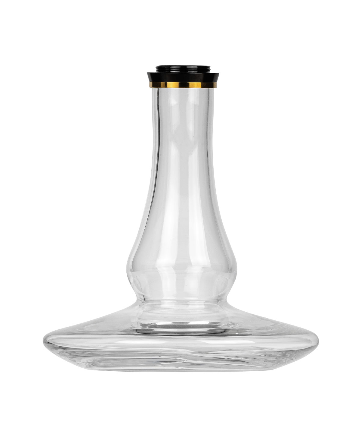 alite Bash Replacement Glass Base - Large – Black/Gold Hookah