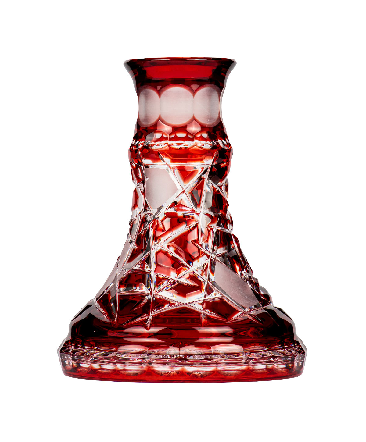 Caesar Crystal Small Mars Cut - Red Shisha Bowl Caesar Crystal Small Mars Cut - Red Shisha Bowl