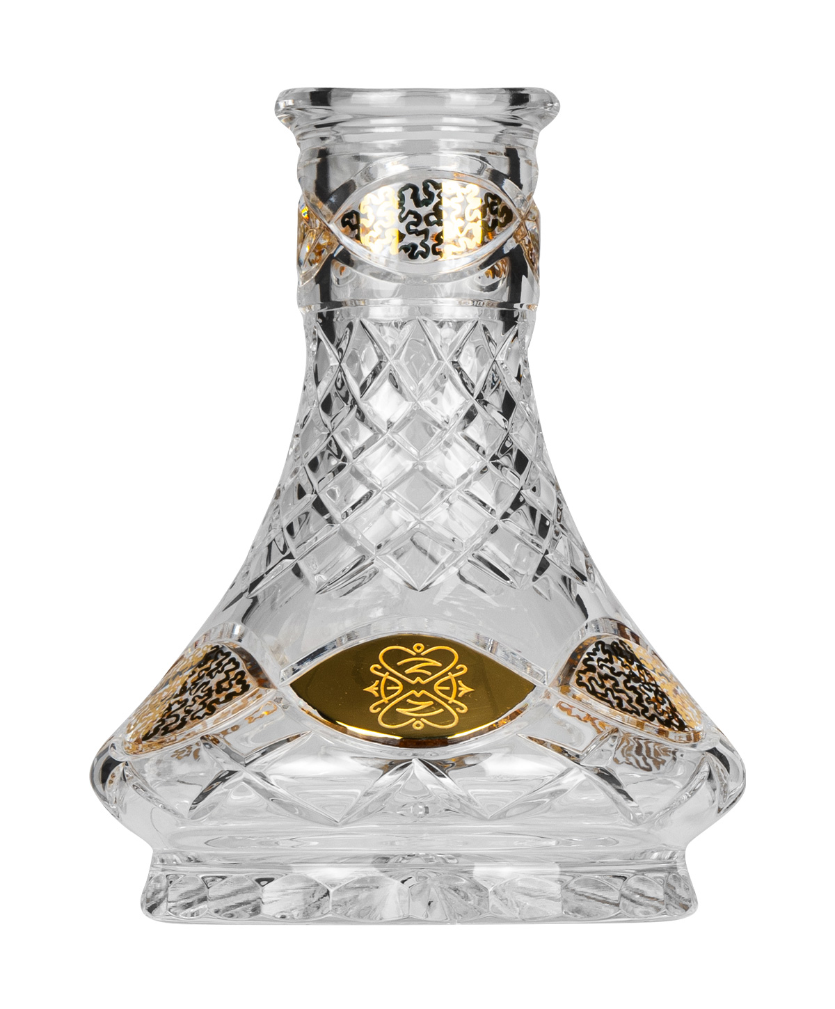 Caesar Crystal Small Ufo - Saida Gold Hookah Glass Caesar Crystal Small Ufo - Saida Gold Hookah Glass