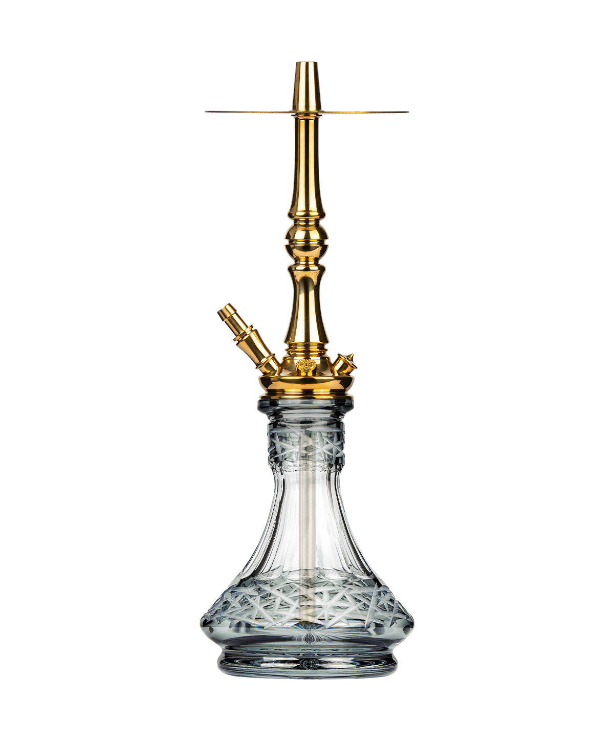 Moze Tradi M - Gold - Caesar Crystal Grey Shisha Moze Tradi M - Gold - Caesar Crystal Grey Shisha