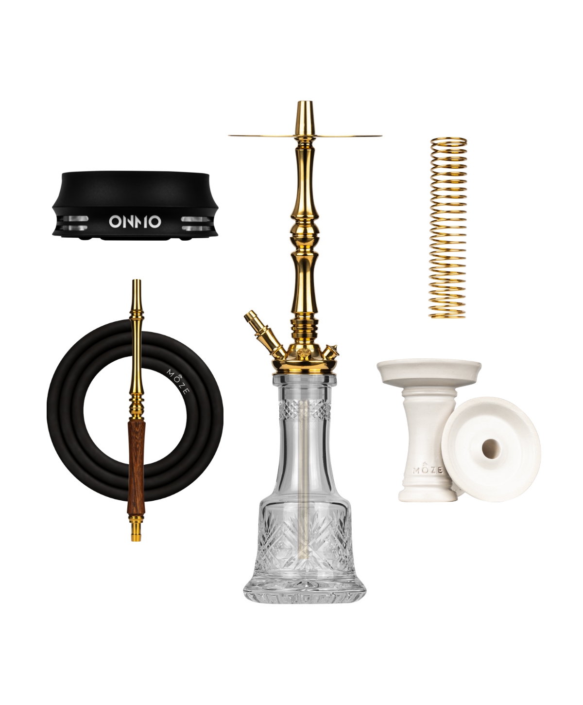 Moze Tradi L - Gold - Cut Glas Plus Bundle