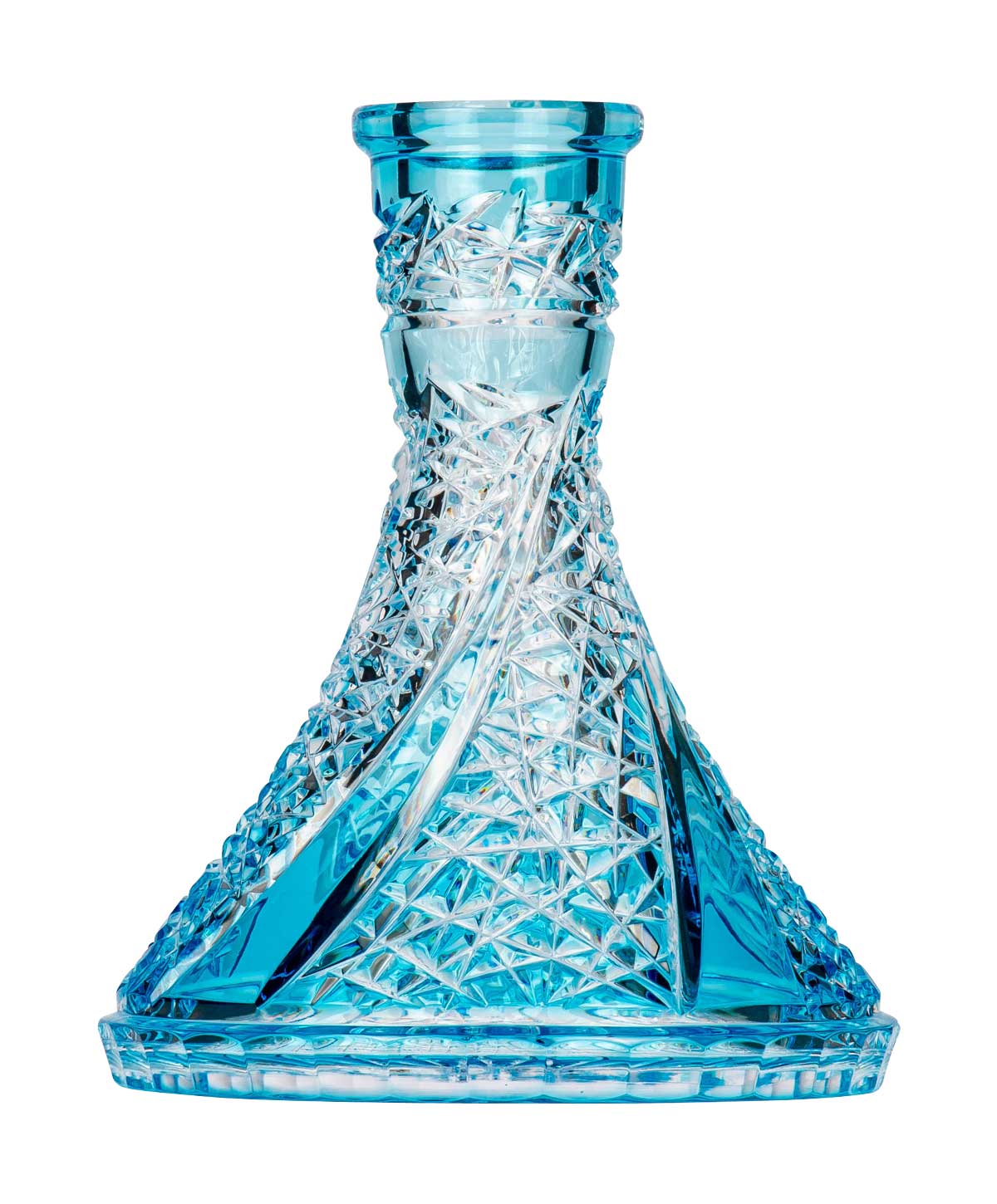 Caesar Crystal Cone - Floe - Turquoise Hookah Glass