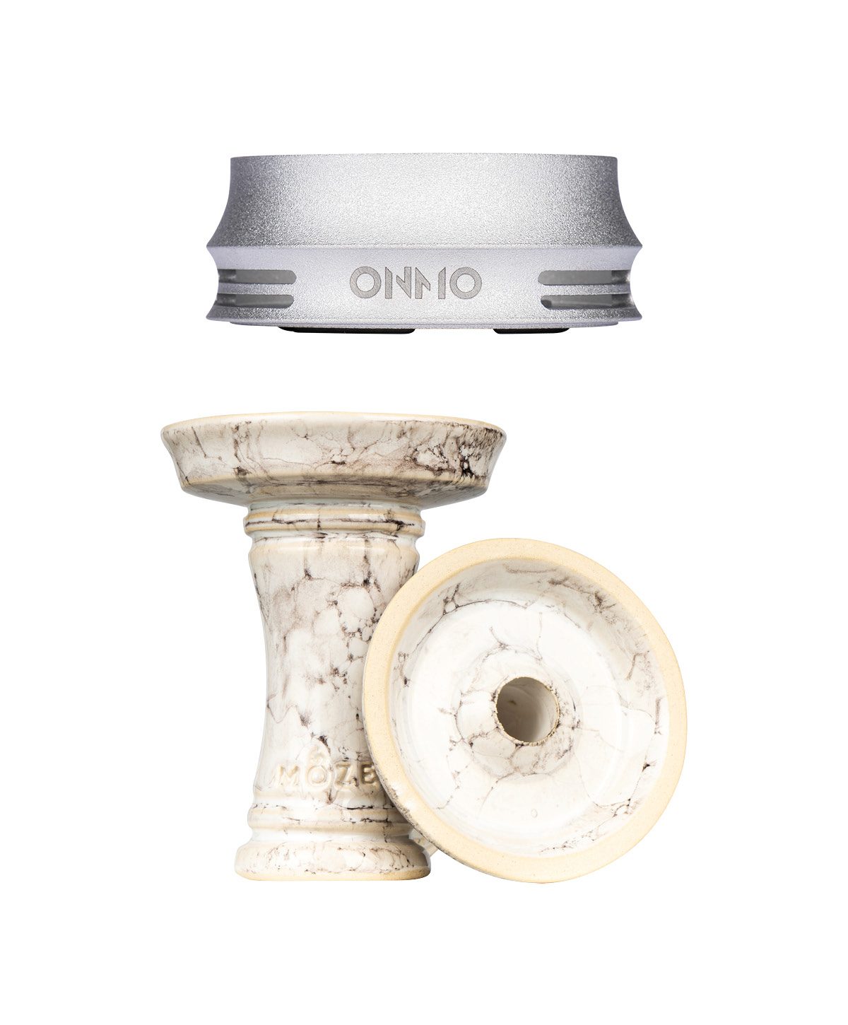 Moze Epos Phunnel v2 - White Structured ONMO Bundle Shisha Kopf