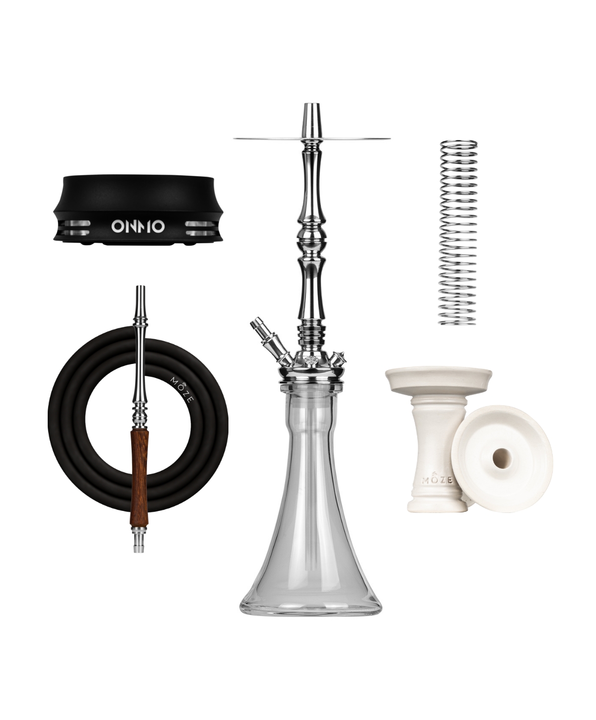 Moze Tradi L - Silver - Standard Glas Plus Bundle