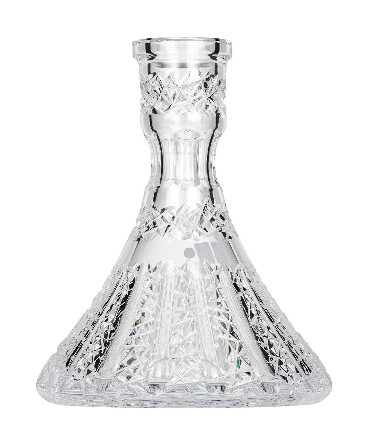 Caesar Crystal Large Cone - Vertical - Clear Shisha Bowl Caesar Crystal Large Cone - Vertical - Clear Shisha Bowl