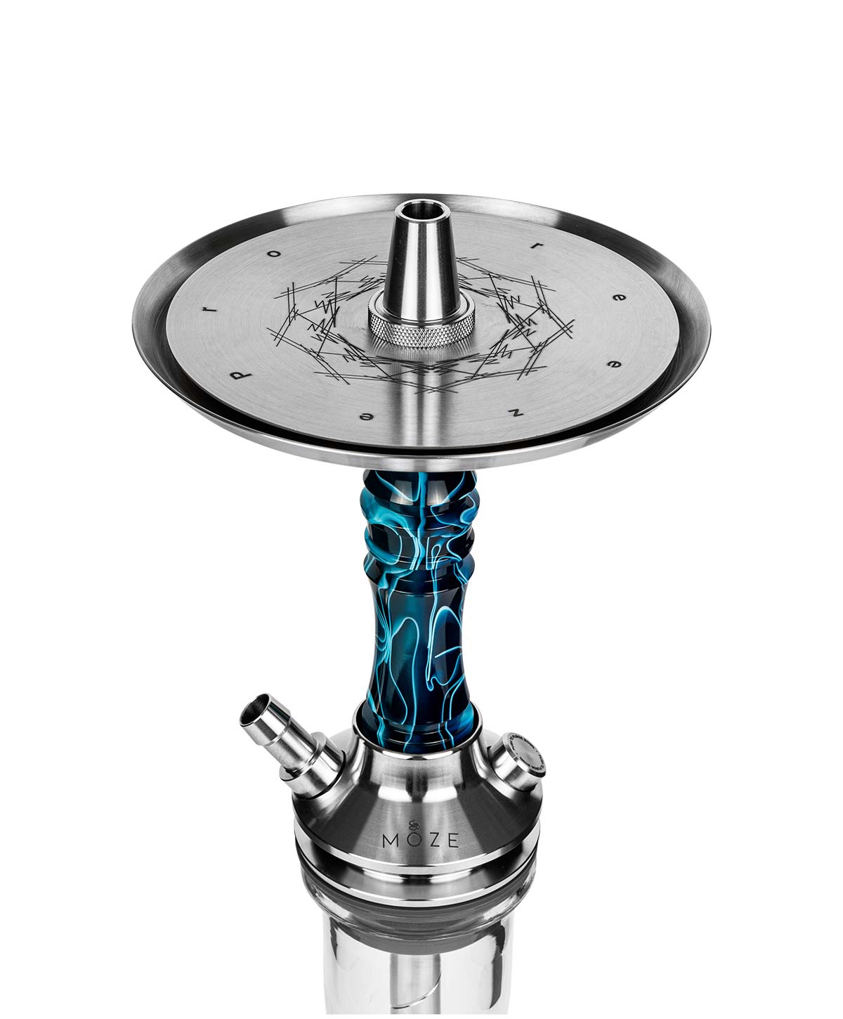 Moze Breeze Pro - Candy Line Grey/White Shisha