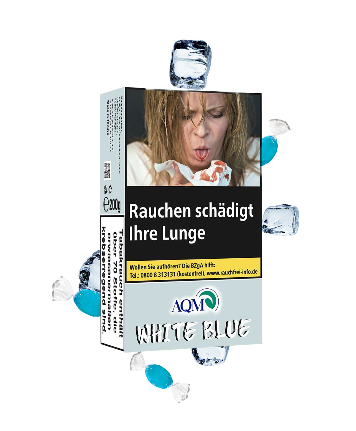Aqua Mentha White Blue 200g Shisha Tabak Aqua Mentha White Blue 200g Shisha Tabak
