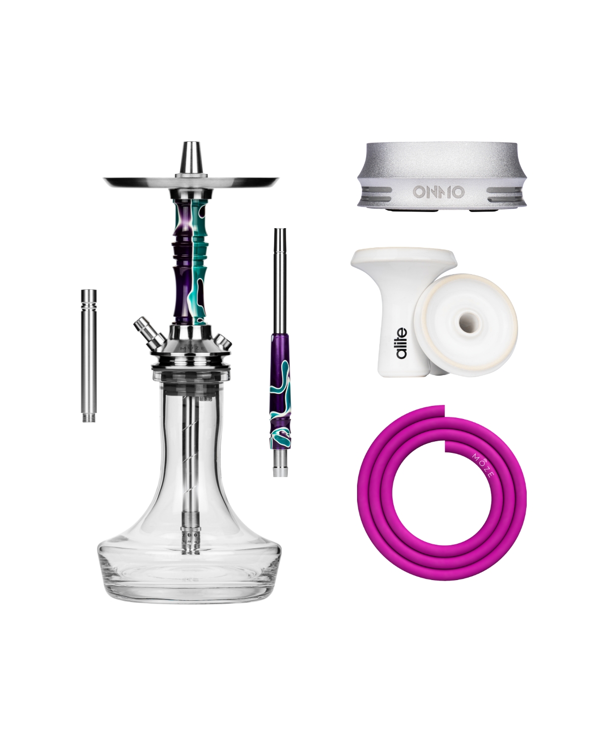 Moze Breeze Pro - Candy Line Purple/Green Plus Bundle