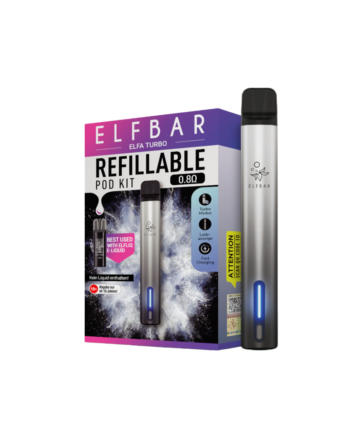 Elfa Turbo battery device - Aurora Black