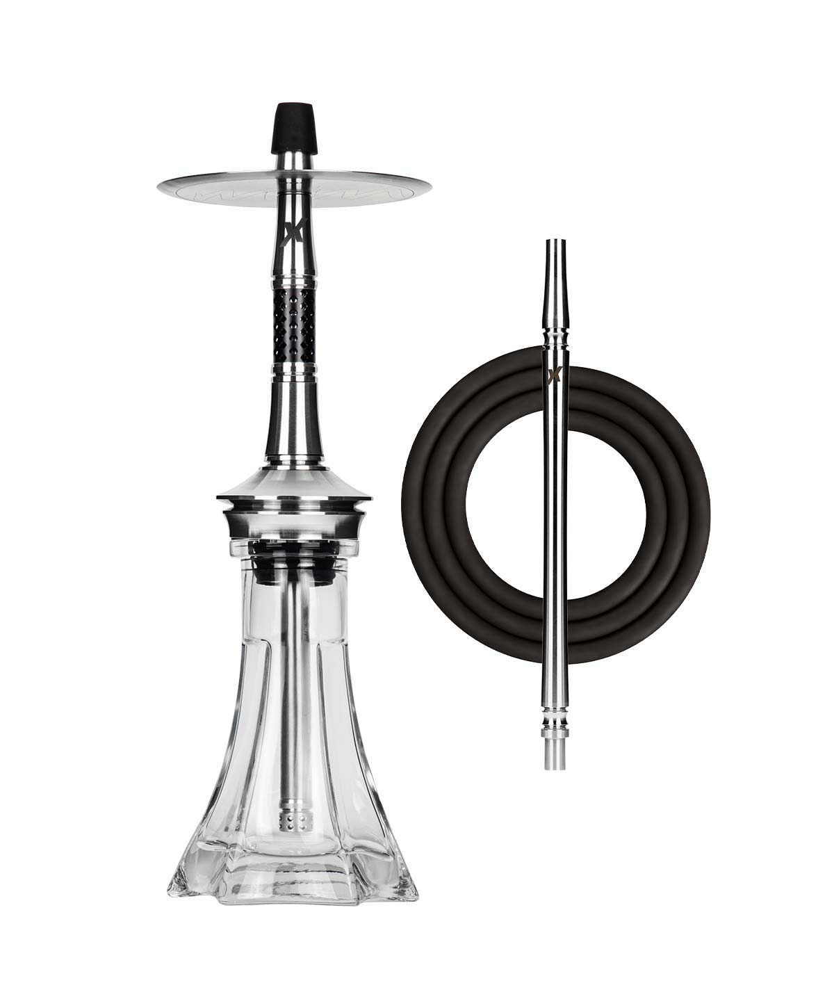 KVZE Grid Mini Steel - Ink Hookah