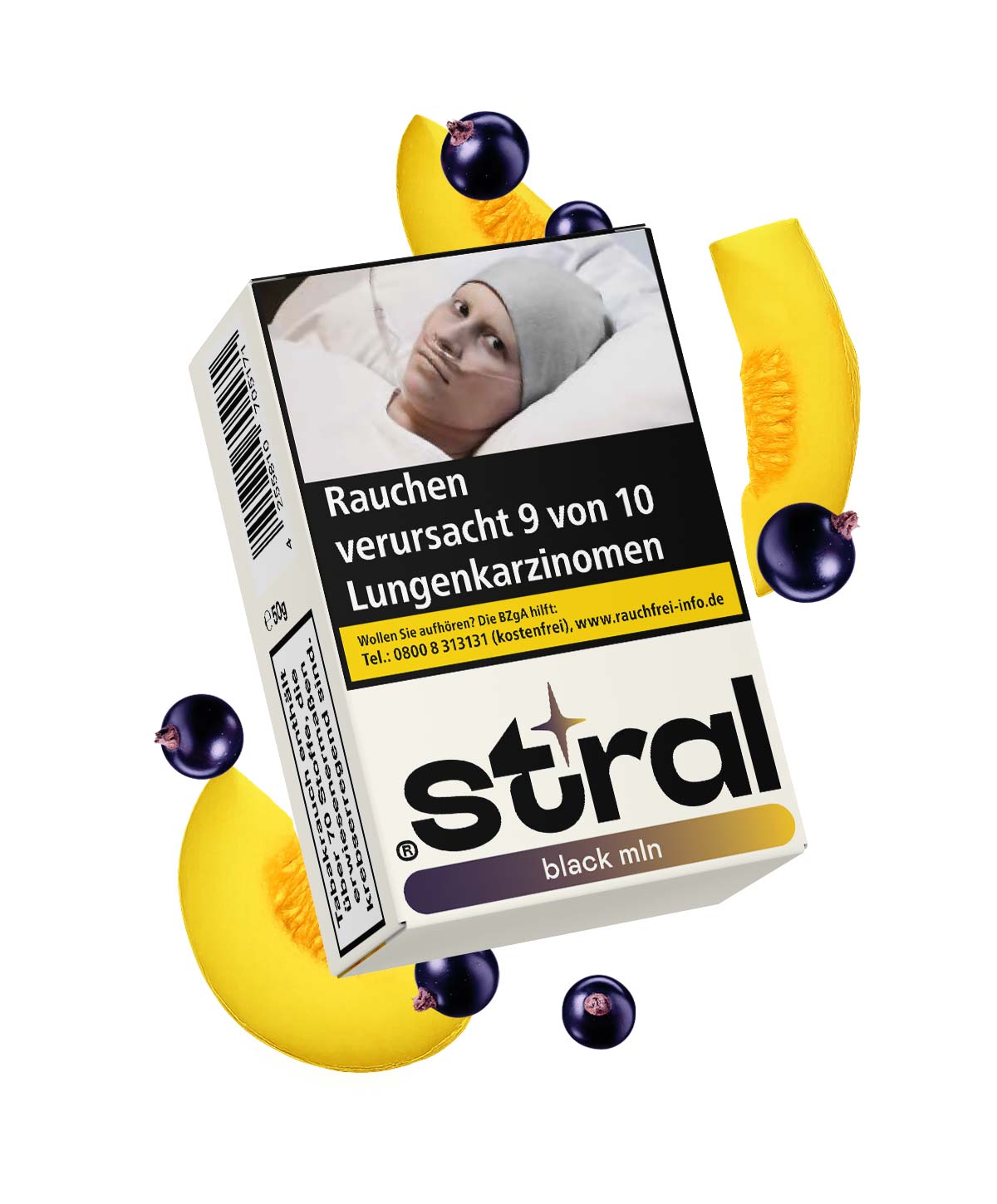 stral black mln 50g Shisha Tabak