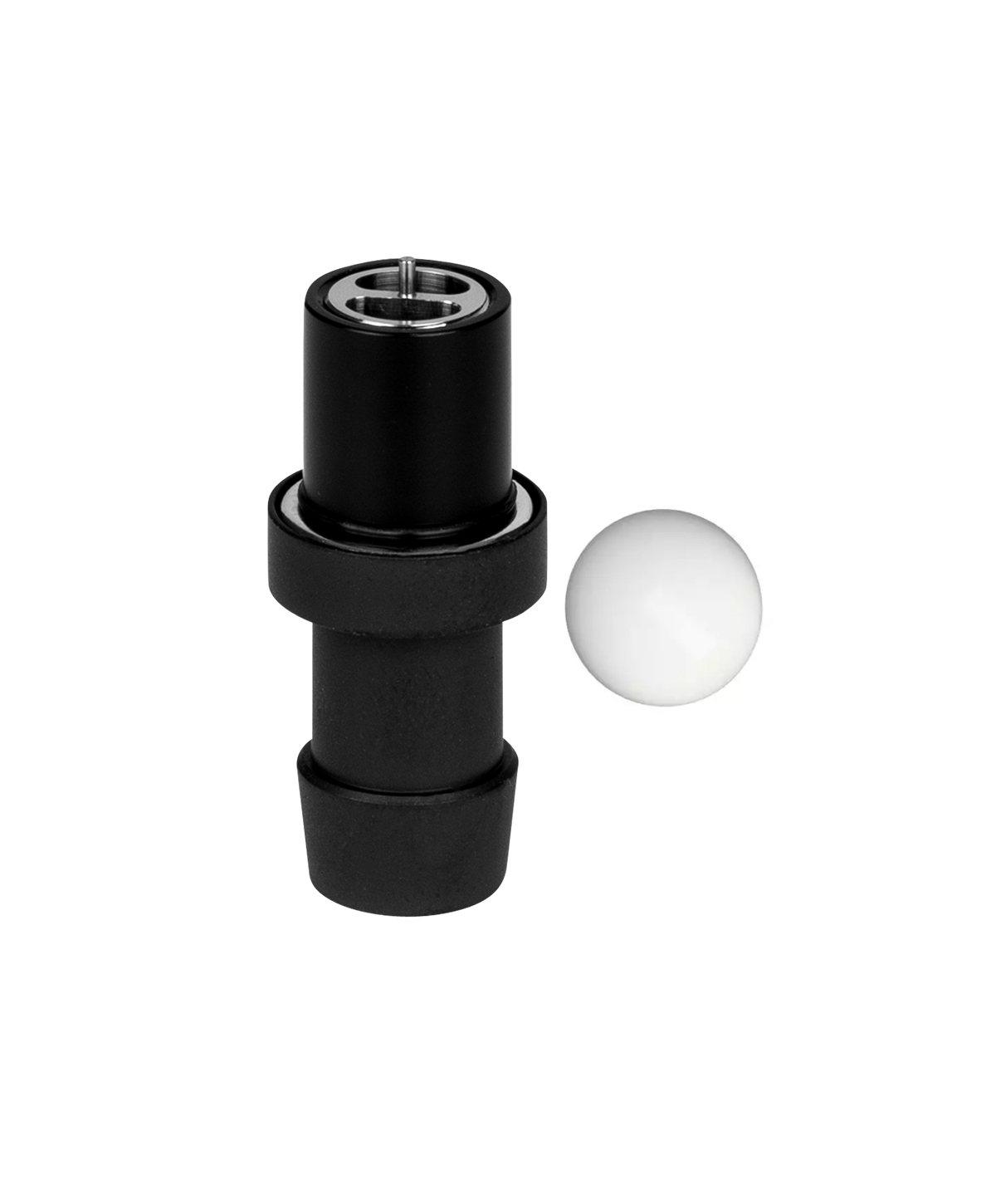 Amotion Doppler - Schlauchadpater + Kugel Upgrade Black Shisha
