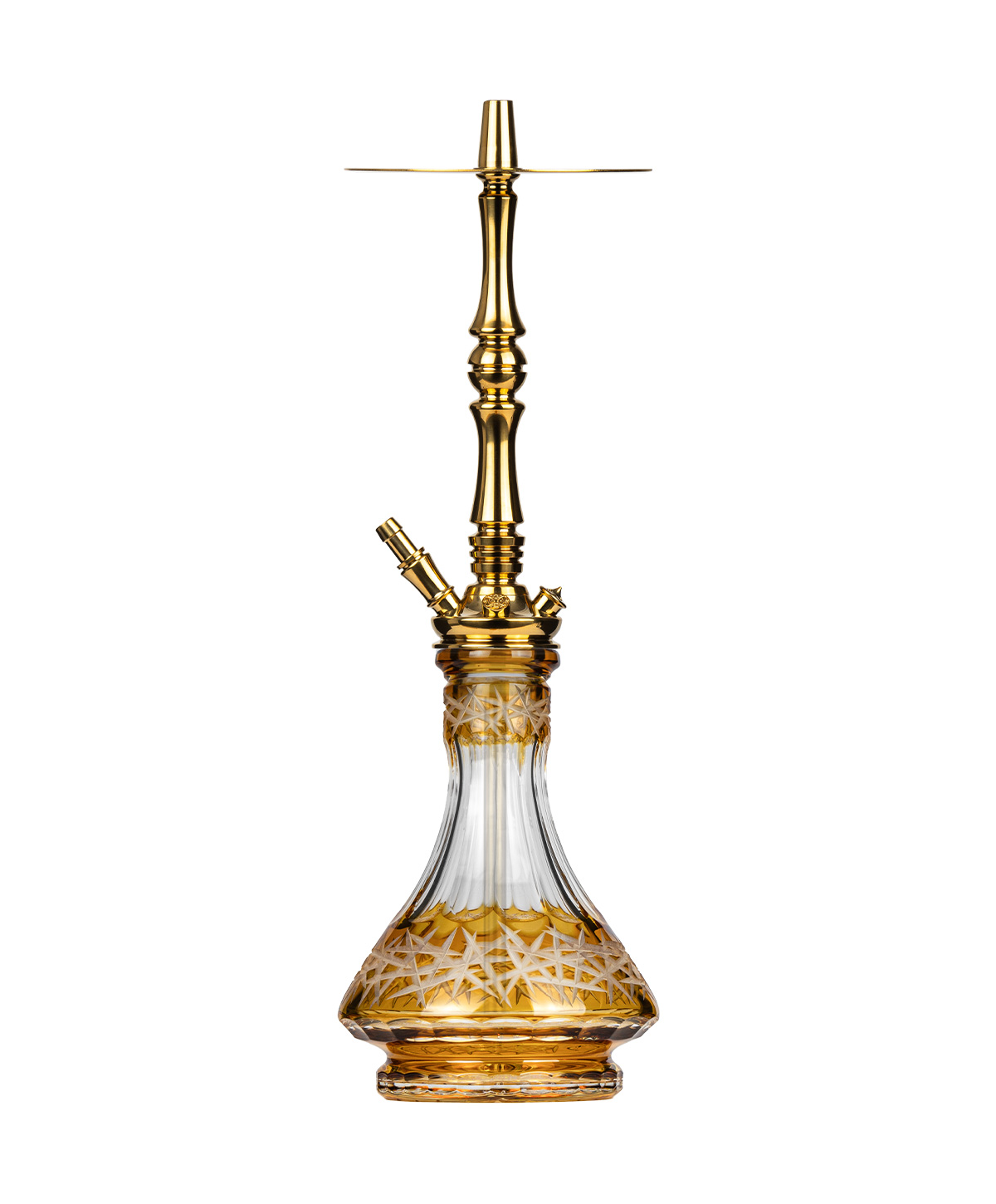 Moze Tradi L - Gold - Caesar Crystal Yellow Shisha Moze Tradi L - Gold - Caesar Crystal Yellow Shisha