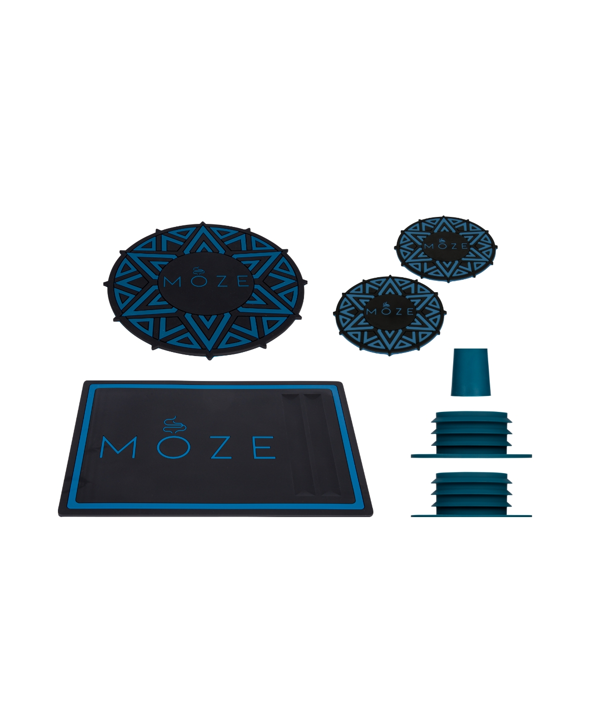 Moze Mini Coaster Set - Blue