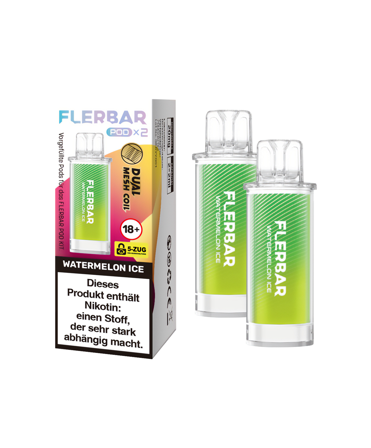 Flerbar Pod - Watermelon Ice 2er Pack