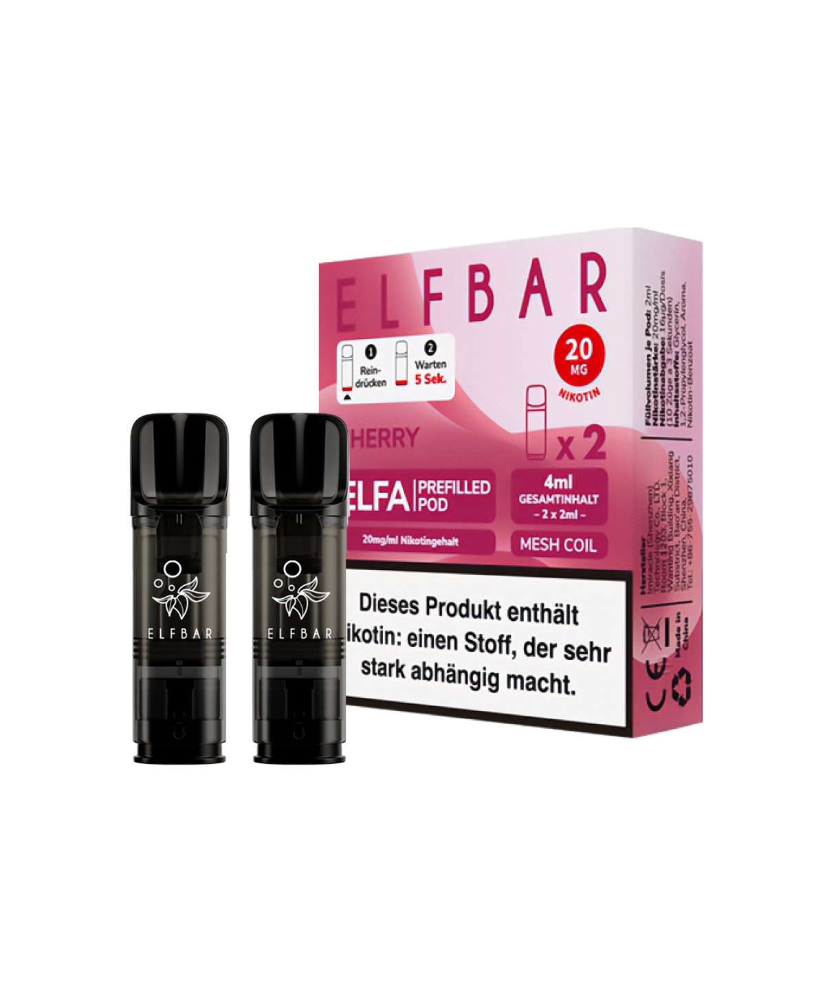 Elfa Pod - Cherry 2er Pack