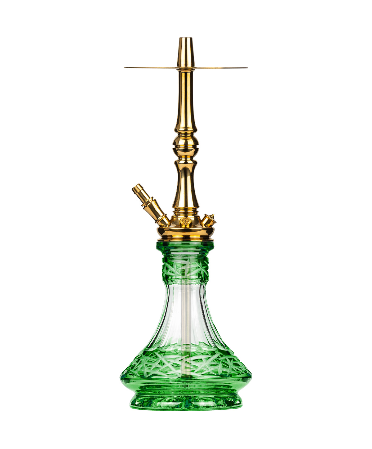 Moze Tradi M - Gold - Caesar Crystal Green Shisha Moze Tradi M - Gold - Caesar Crystal Green Shisha