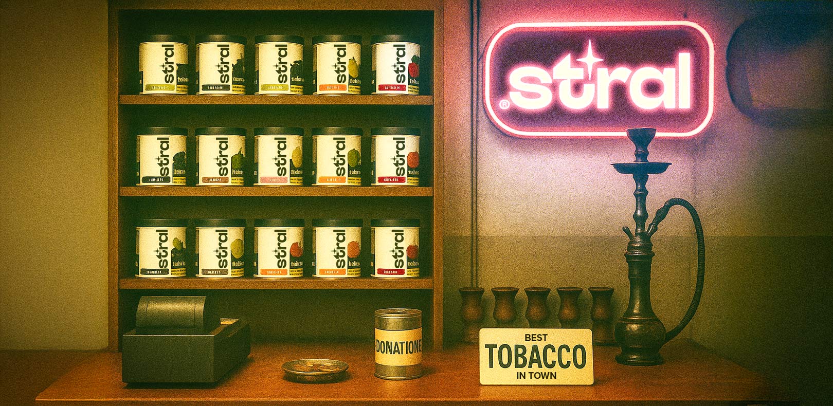 An image of a specialty store for hookah tobacco