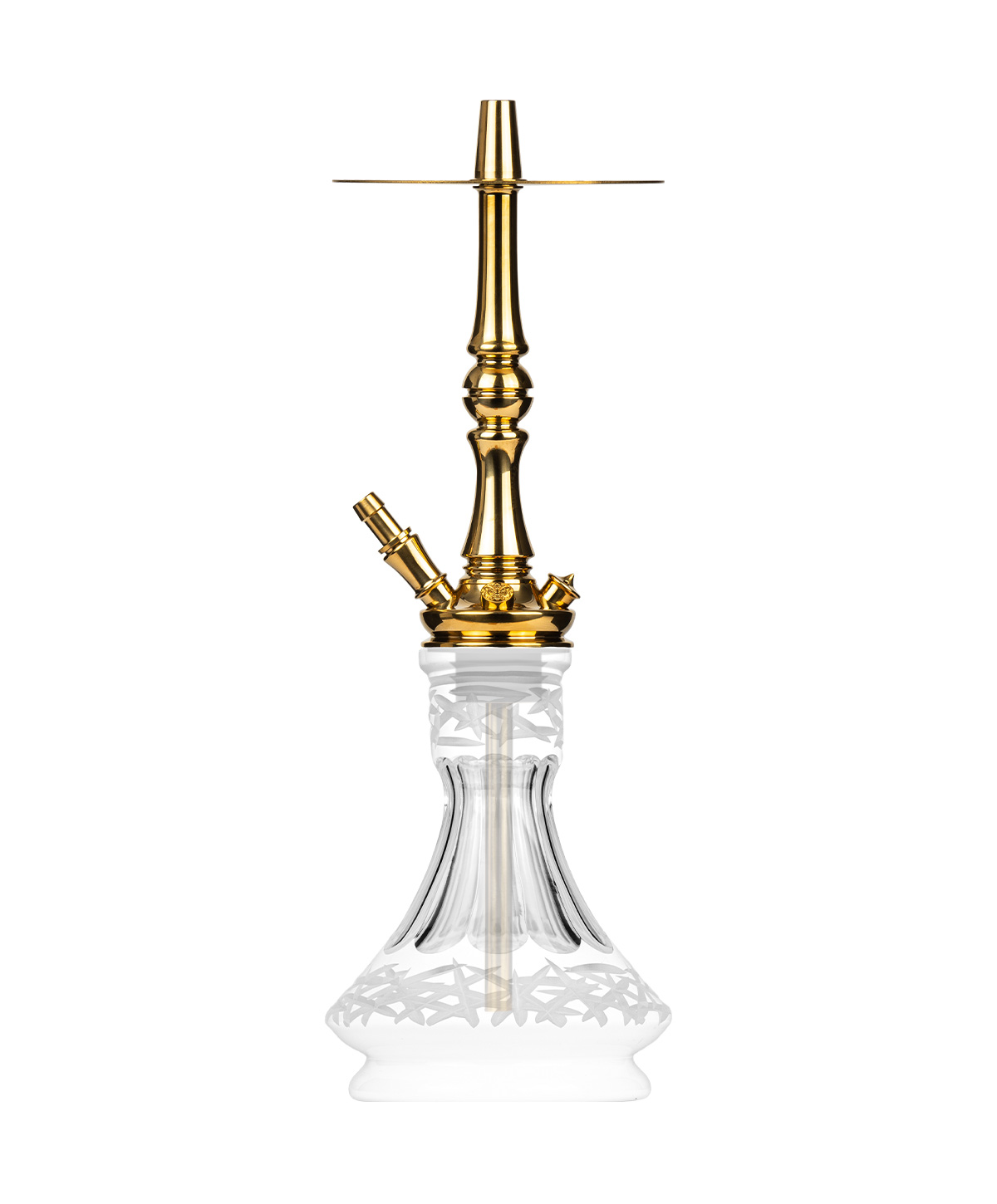 Moze Tradi M - Gold - Caesar Crystal White Hookah Moze Tradi M - Gold - Caesar Crystal White Hookah