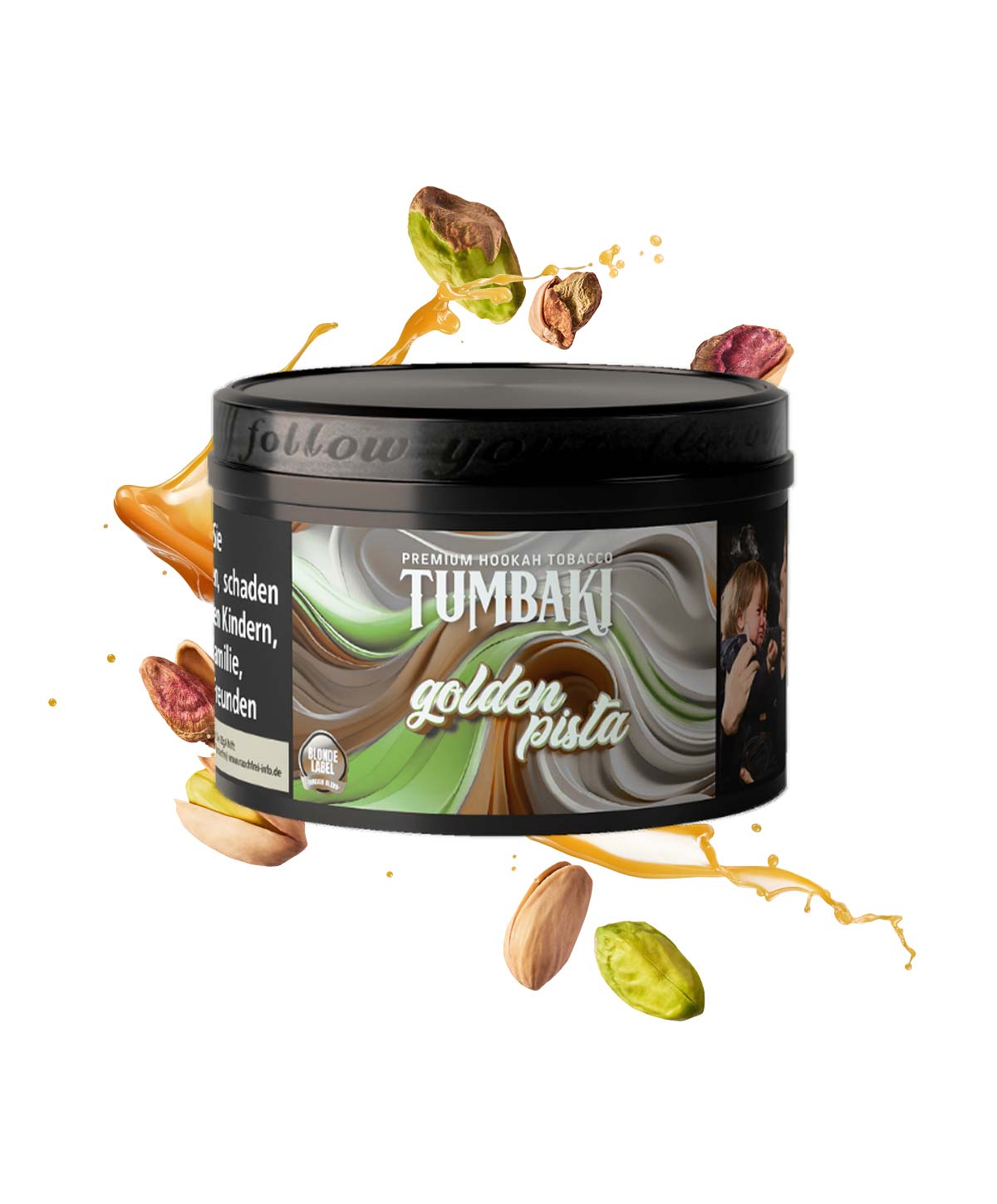 Tumbaki Golden Pista 200g Hookah Tobacco