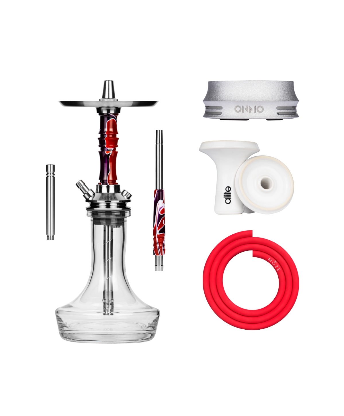 Moze Breeze Pro - Candy Line Red/Purple Plus Bundle