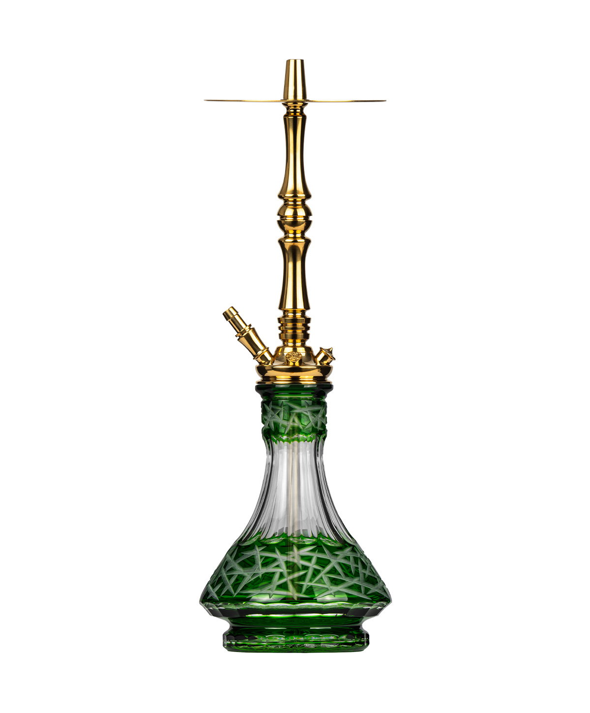 Moze Tradi L - Gold - Caesar Crystal Green Shisha Moze Tradi L - Gold - Caesar Crystal Green Shisha
