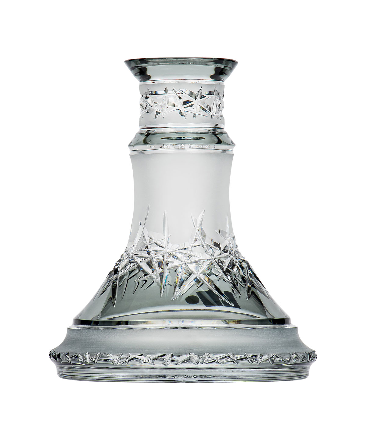 Caesar Crystal Small Ice Cut - Grey Shisha Bowl