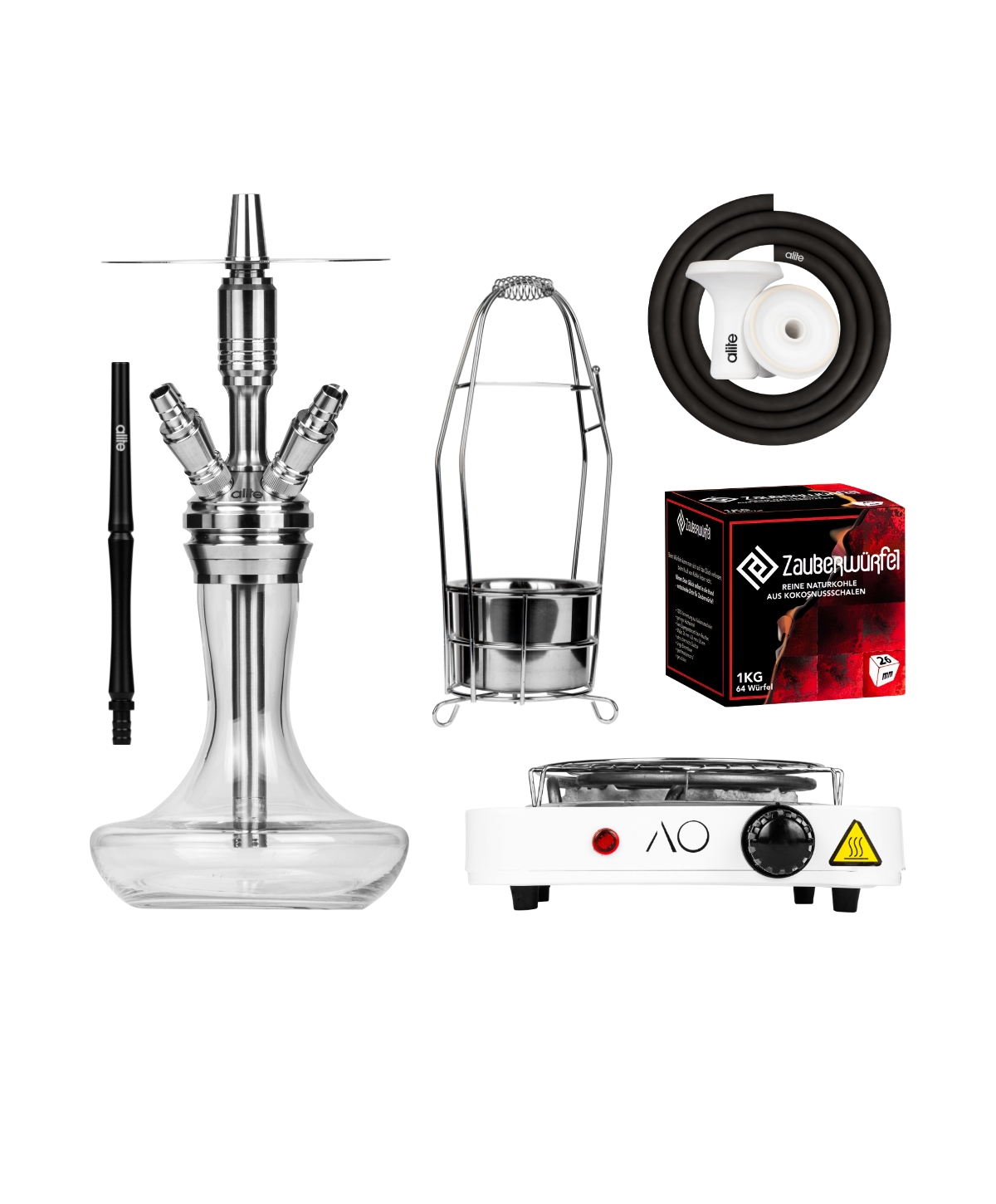 alite Bash Mini - Squad - Silver Christmas Bundle Hookah