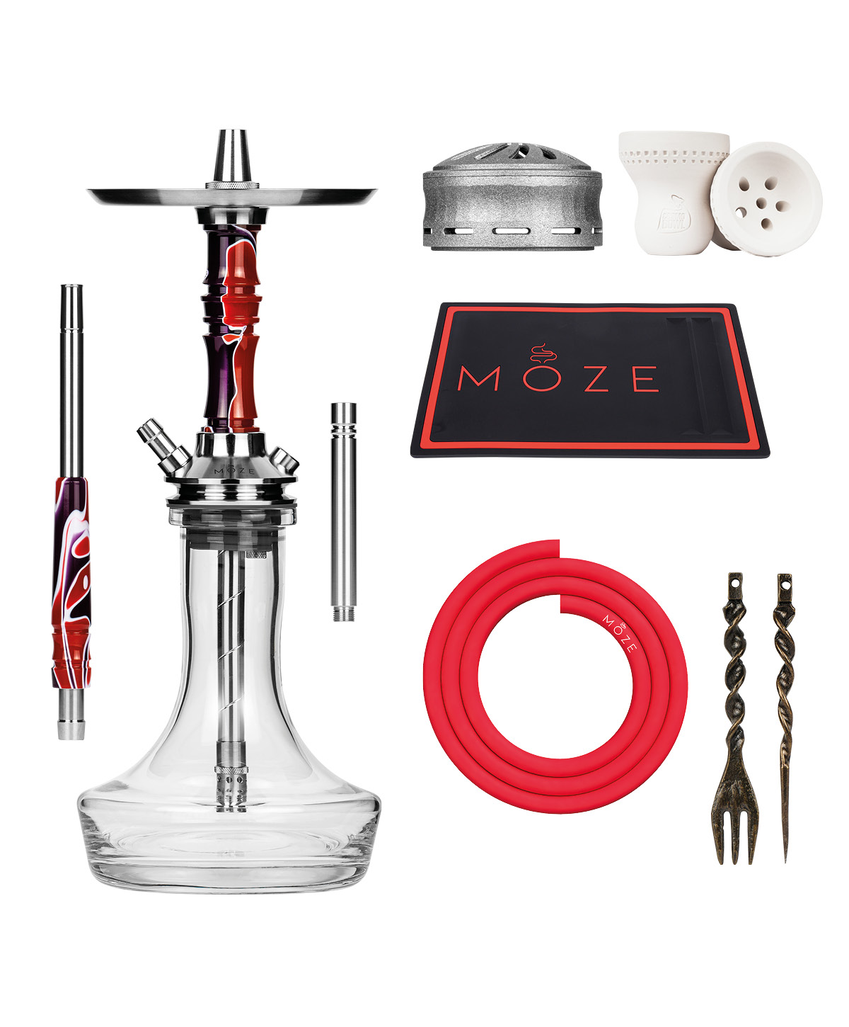 Moze Breeze Pro - Candy Red/Purple - Sale Bundle