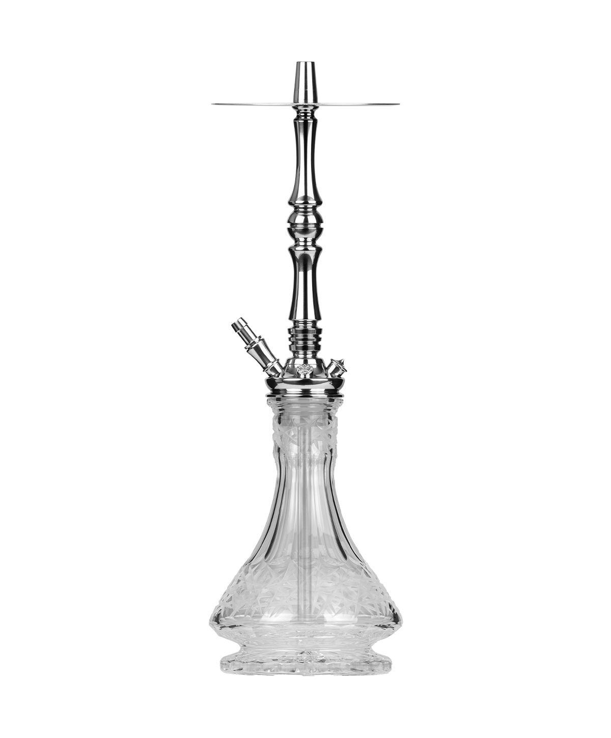 Moze Tradi L - Silver - Caesar Crystal Clear Hookah