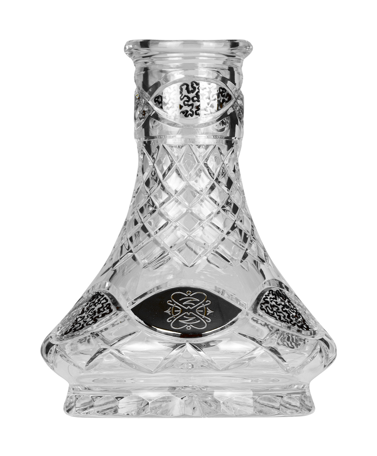 Caesar Crystal Small Ufo - Saida Silver Hookah Glass Caesar Crystal Small Ufo - Saida Silver Hookah Glass