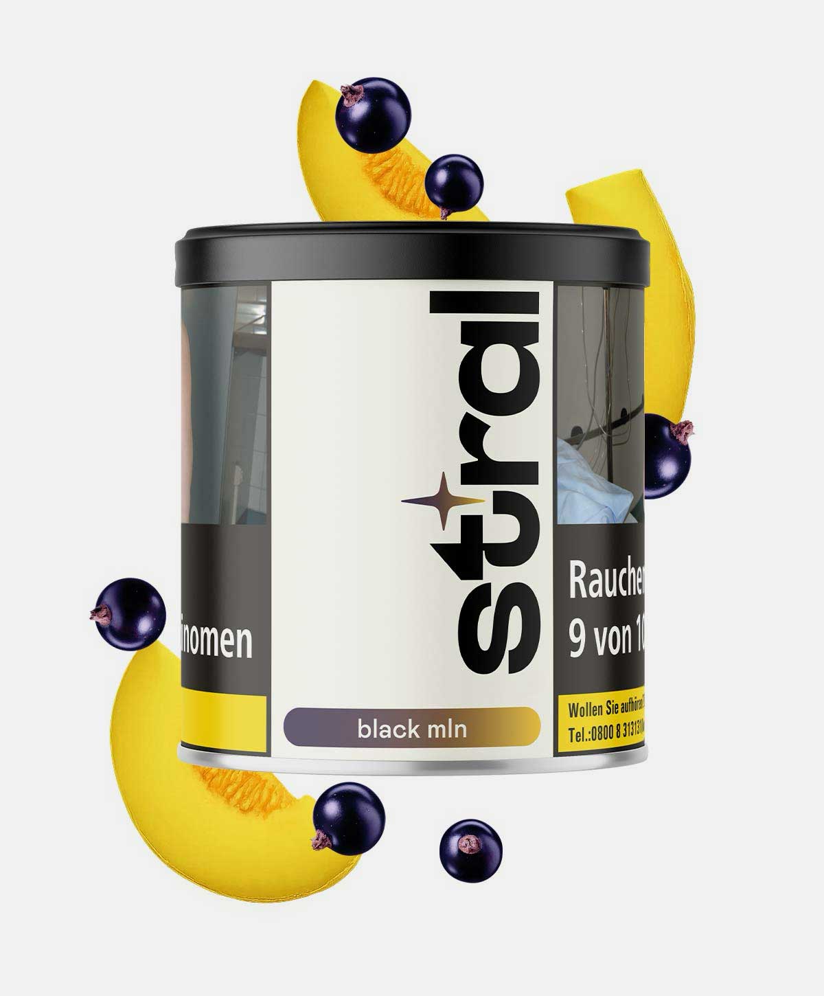 stral Black MLN Hookah Tobacco