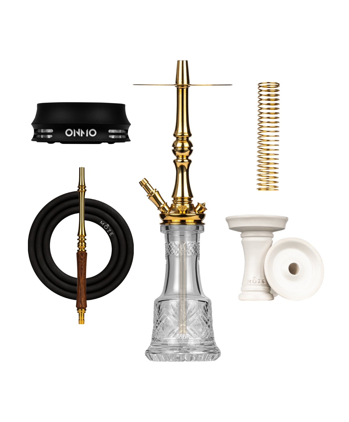 Moze Tradi M - Gold - Cut Glas Plus Bundle